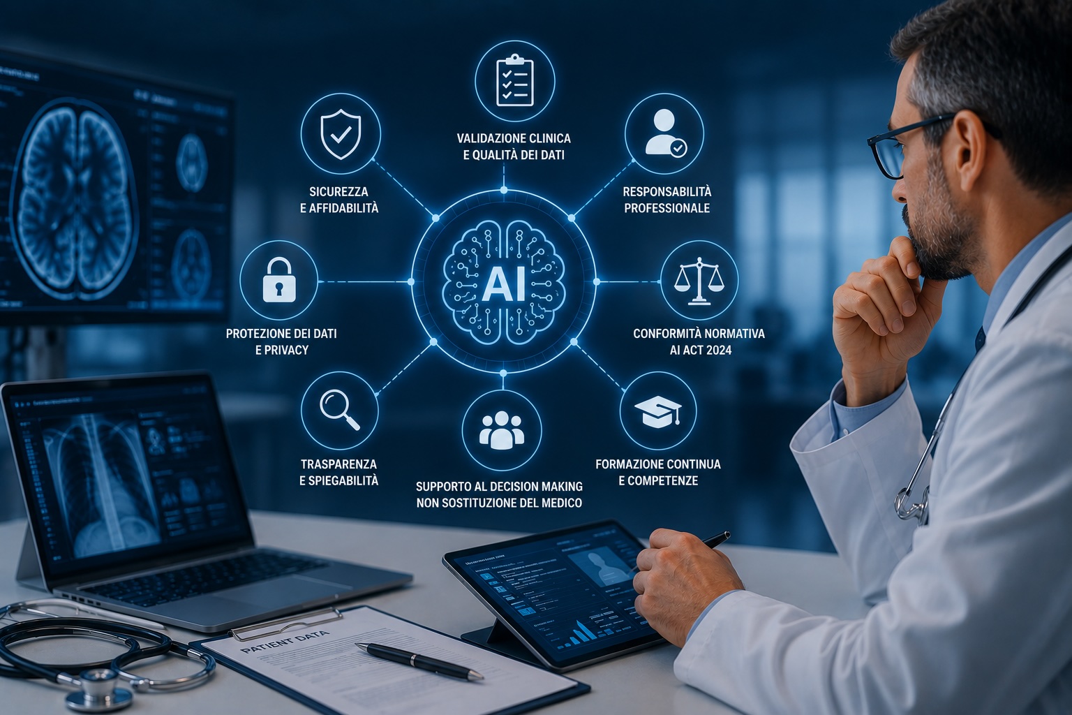Implicazioni per i Medici nell'Uso di Strumenti AI