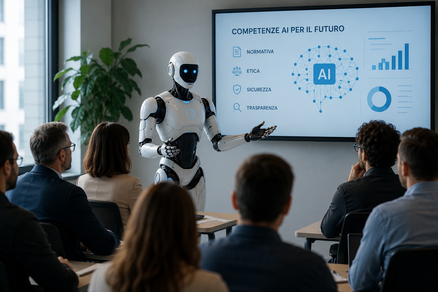Comunicato stampa: nasce la prima piattaforma di formazione aziendale con docenti interamente generati dall'intelligenza artificiale